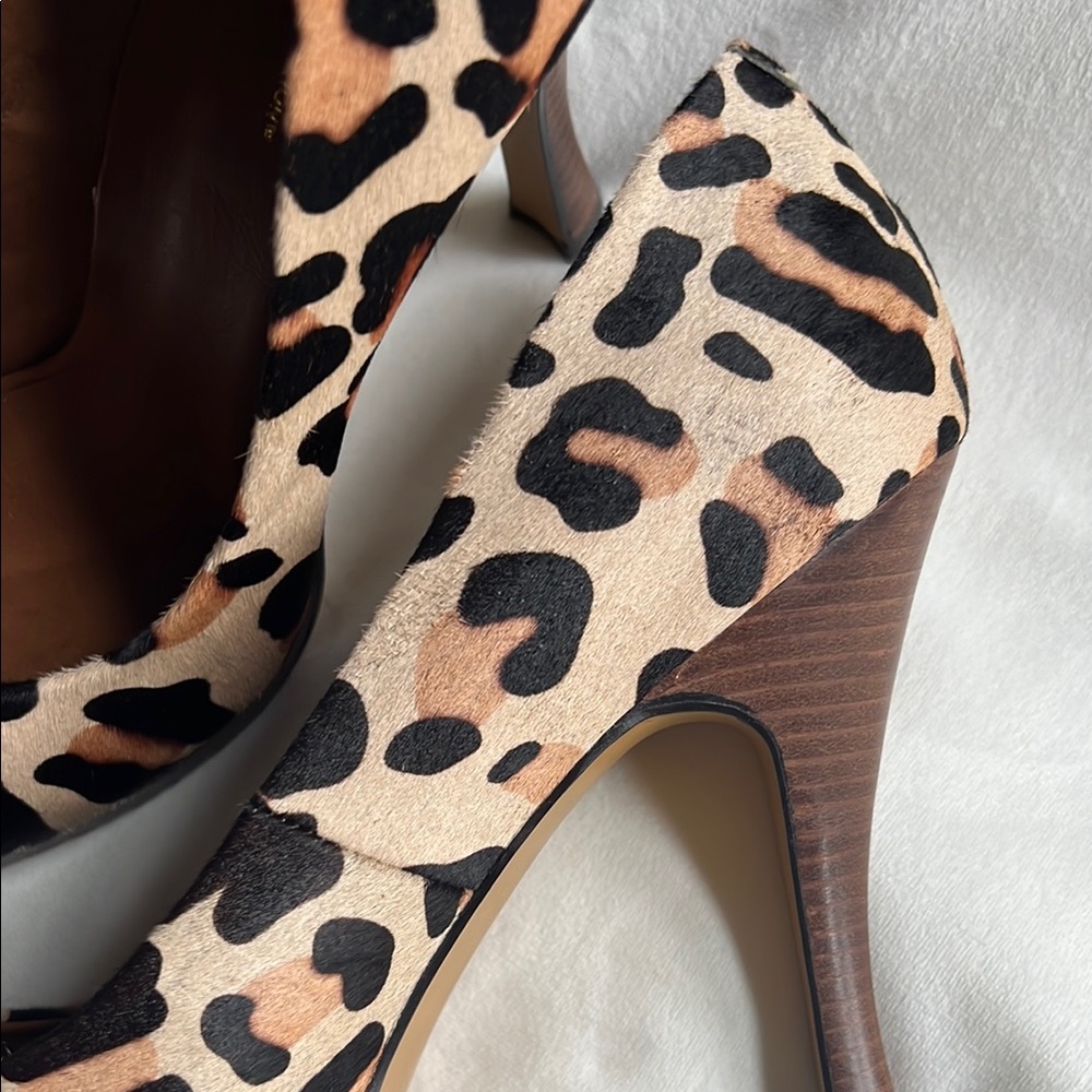 BCBGeneration Leopard Print Dania Calf Hair Pump - Picture 2 of 13